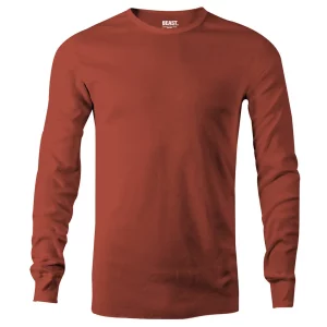 Brick Orange Men’s Long Sleeve T-Shirt